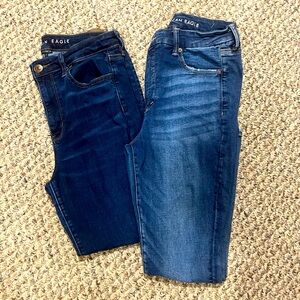 2 Pair of American Eagle Skinny Jeans